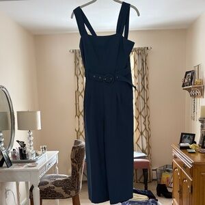 Stylish Navy Jumpsuit with Belt